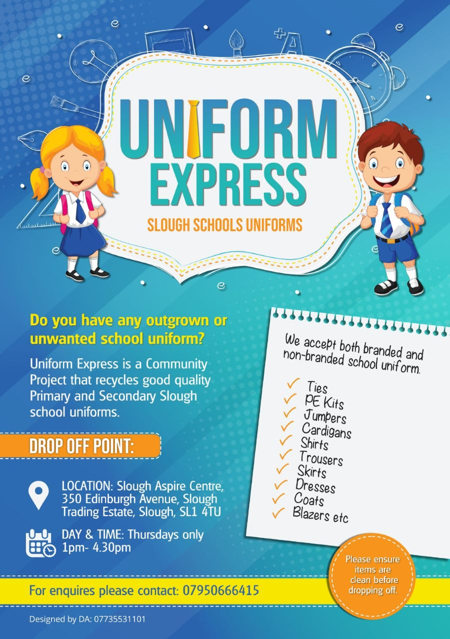 Slough School Uniform Recycling Project The Link